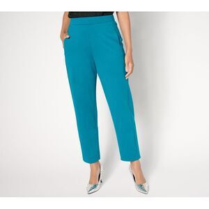 by Stacy London Women's Petite Pants PM Ponte Lantern Pant Blue A687156